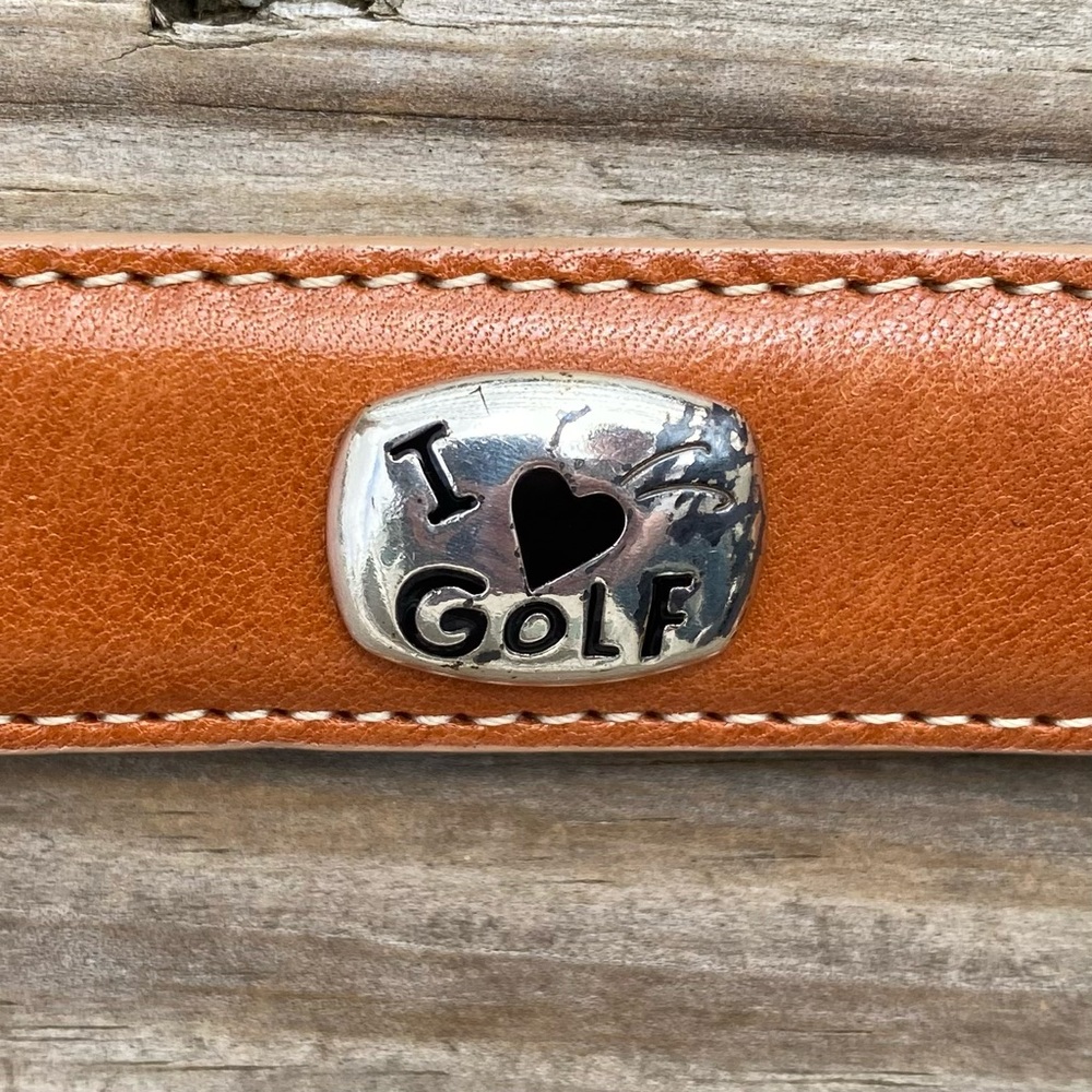 Brighton “I Love Golf” Leather Belt